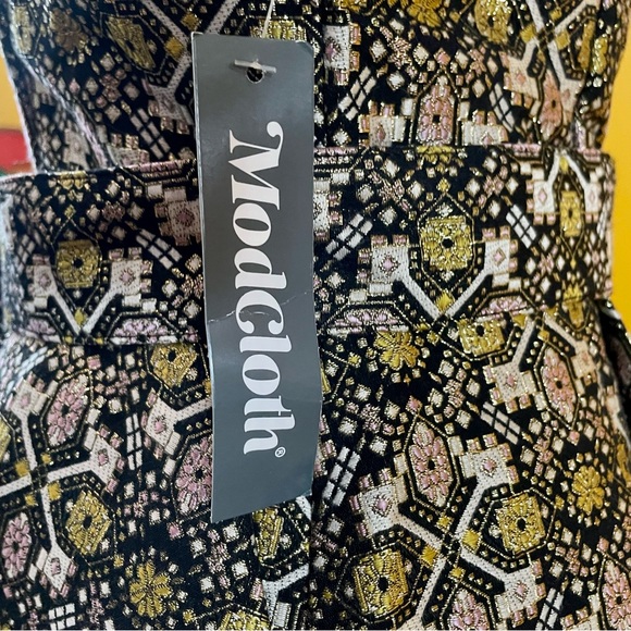 ModCloth Cocktails at Golden Hour Fit and Flair Dress. - Picture 4 of 9